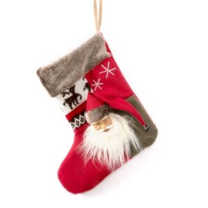 Calcetin Tela 30X45 Navidad