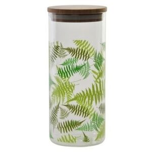 Bote Cristal Bambu 10X22 1,4L Hojas