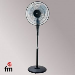 Ventilador Pie Con Mando Negro Fm