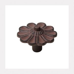 Pomo Hierro Flor Envejecido