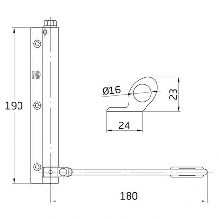 PERNIO MUELLE 200 ALUMINIO BRONCE - Imagen 3