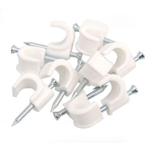 20 GRAPAS CABLE REDONDO N.6 BLANCO
