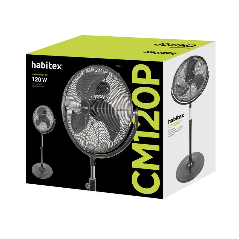 VENTILADOR CIRCULADOR AIRE PIE. CM120P. HABITEX - Imagen 2