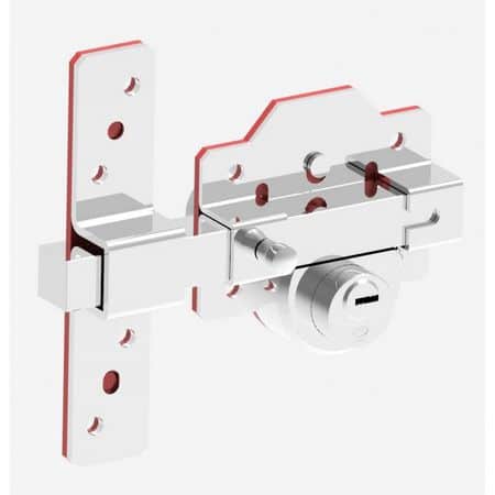 CERROJO ALTA SEGURIDAD 4 PLUS 90 X 154 CROMADO - Imagen 3