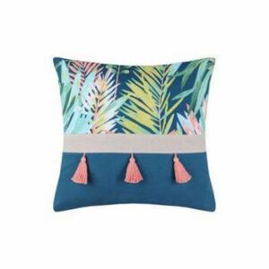COJÍN PLUMERIA MULTICOLOR 40X40