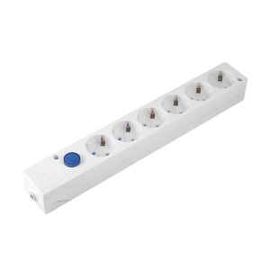 BASE 3 MULTIFIX 6 TOMAS INTERRUPTOR BLANCO