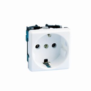 BASE ENCHUFE 2P+TT BLANCO CON PROTECCIÓN INFANTIL