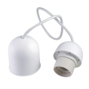 COLGANTE 60CM. 2*075 E27 BLANCO