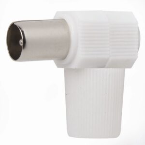 CONECTOR MACHO ACODADO CABLE TV