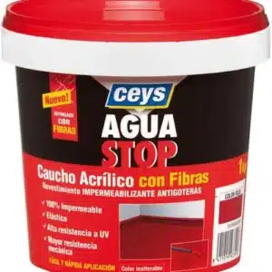 CEYS AGUASTOP CAUCHO FIBRAS ROJO 1 KG