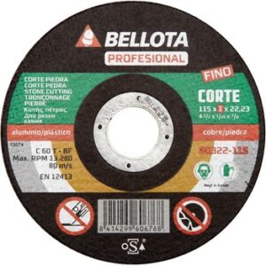 Disco abrasivo corte piedra extrafino 115 1 M/M  50322