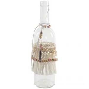 BOTELLA DECORACION CRISTAL 9X9X30