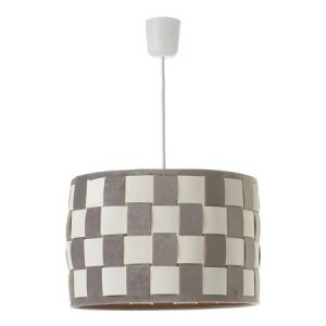 LÁMPARA TECHO BLANCO-GRIS 30,50 X 30,50 X 20 CM