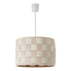 LÁMPARA TECHO BLANCO-BEIGE 30,50 X 30,50 X 20 CM