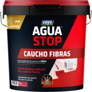CEYS AGUASTOP CAUCHO FIBRAS ROJO 5KG
