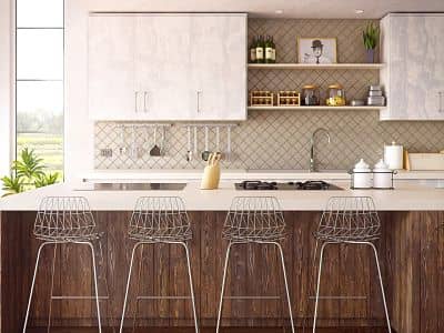 Distribución cocina recta