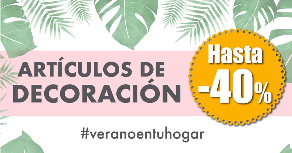 artículos decoración verano en tu hogar