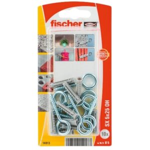 fischer Taco de expansión SX 5 x 25 con gancho de ojo