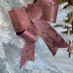 Lazo de decoración para el árbol de navidad