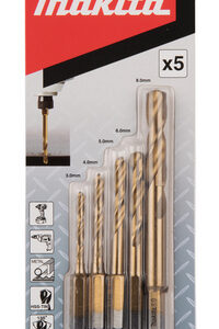 MAKITA ESTUCHE BROCAS HSS-TIN METAL  D-75833