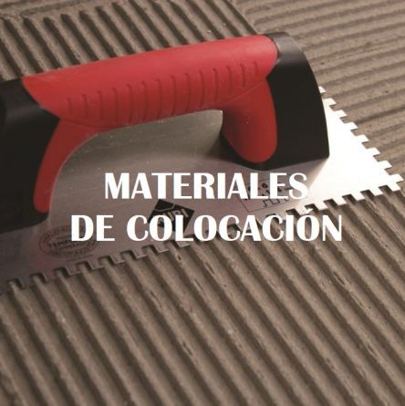 materiales de colocación