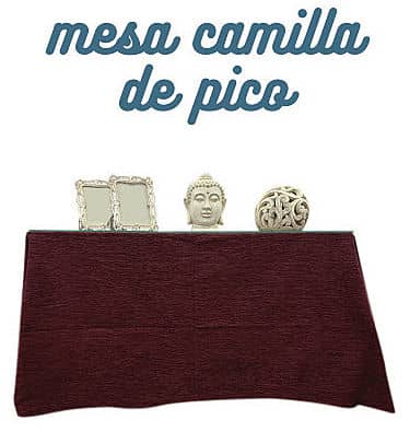mesa camilla de pico
