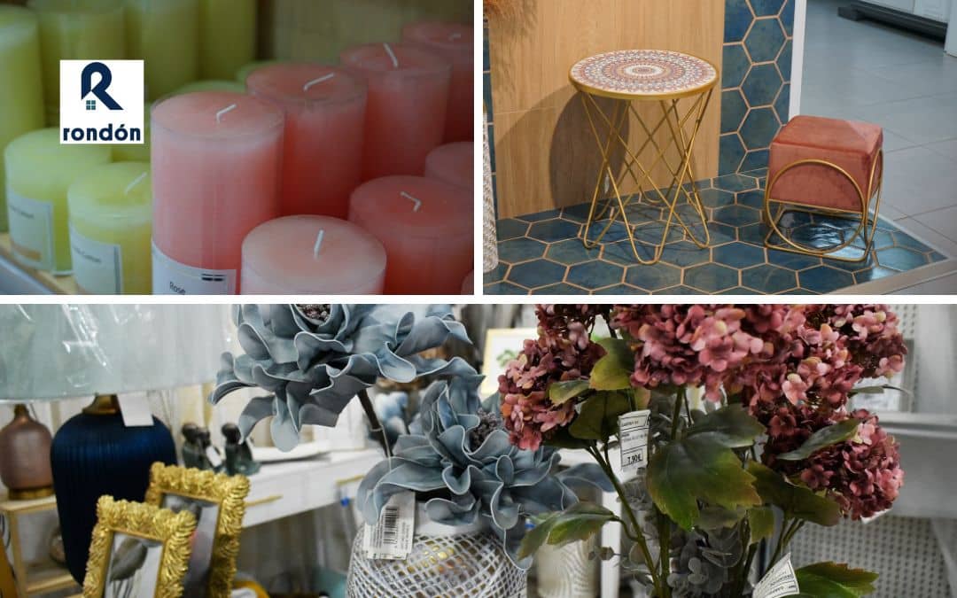 Mesa centro y velas chill out