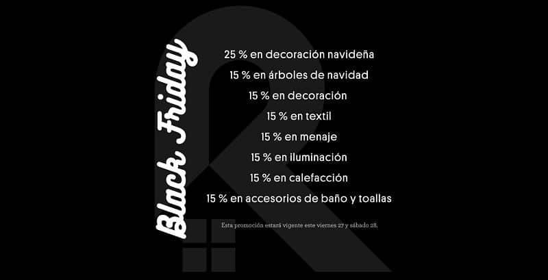 Rebajas de Black Friday en Rondón