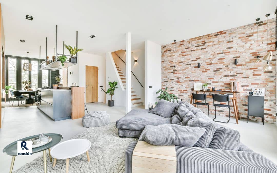 Salón comedor abierto a la cocina