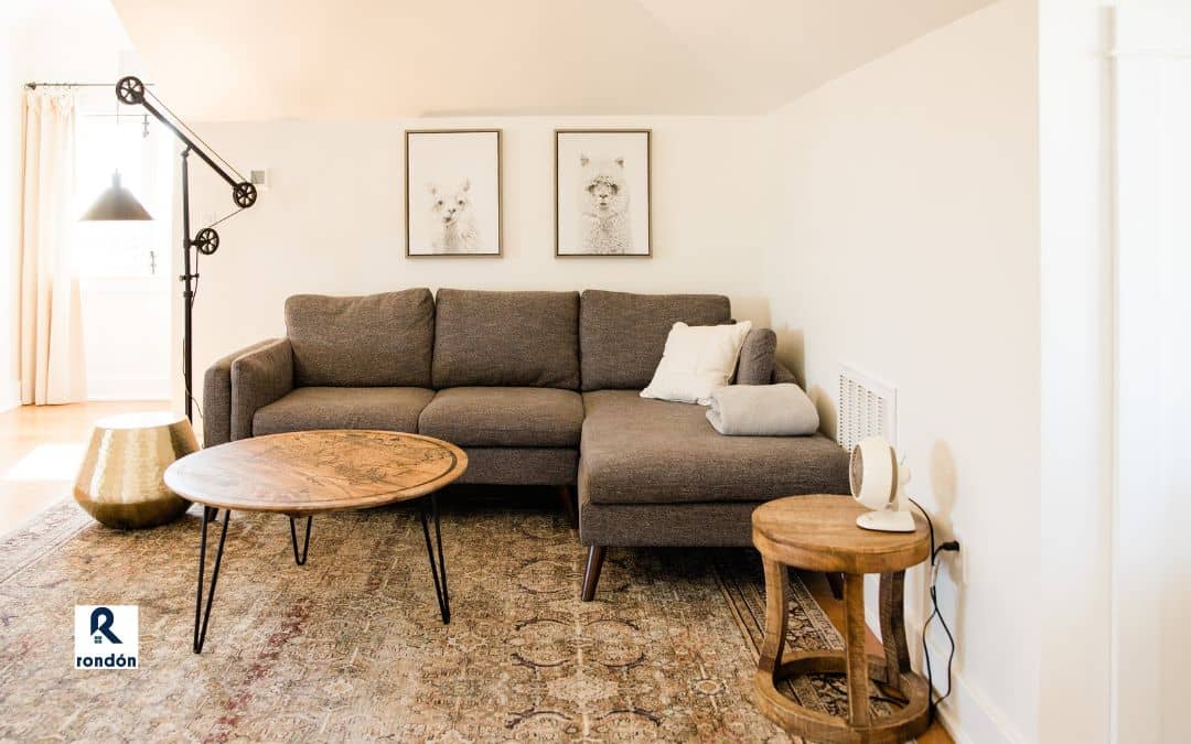 Distribución sala de estar cuadrada