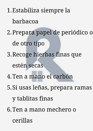 Trucos para encender la Barbacoa