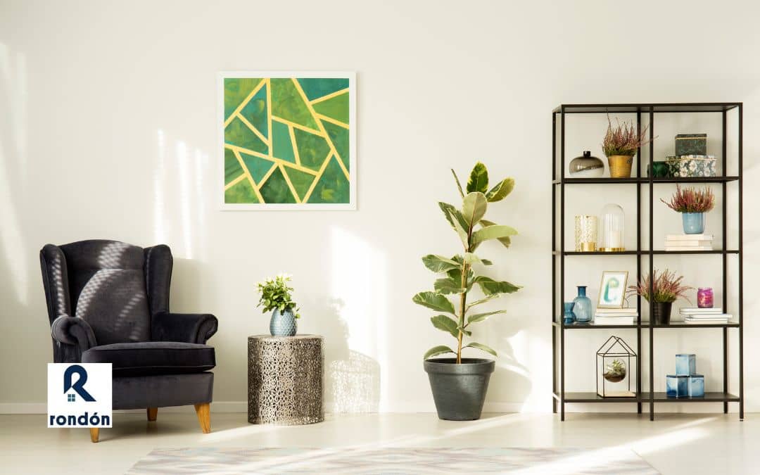 Zona de lectura en el pasillo